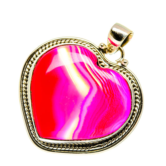 Pink Botswana Agate Pendants handcrafted by Ana Silver Co - PD760474