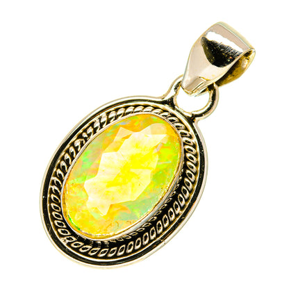 Ethiopian Opal Pendants handcrafted by Ana Silver Co - PD760486
