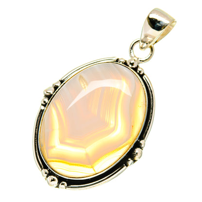 Blue Lace Agate Pendants handcrafted by Ana Silver Co - PD760489