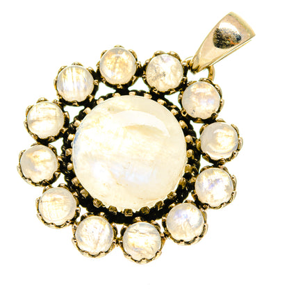 Rainbow Moonstone Pendants handcrafted by Ana Silver Co - PD760501