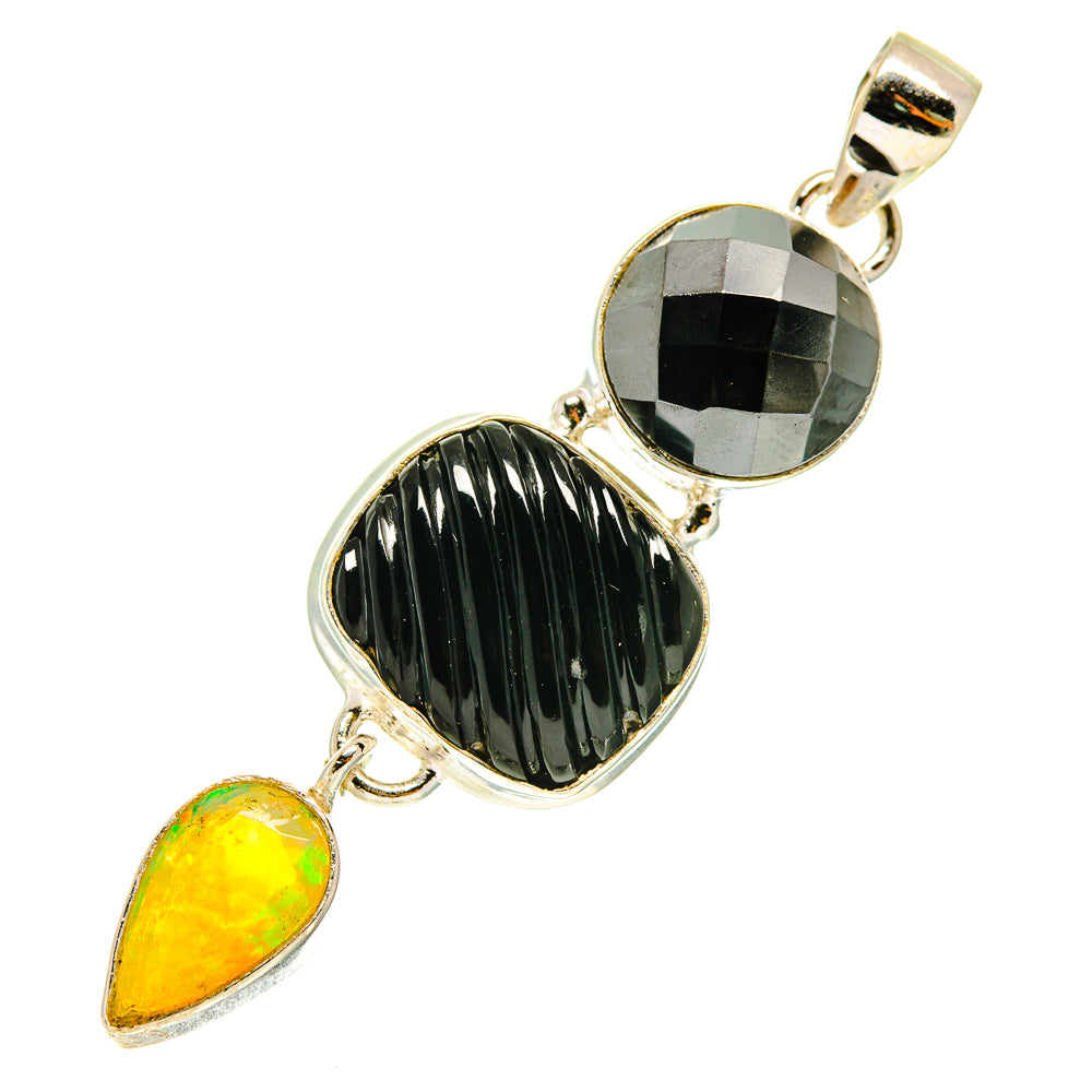 Black Onyx Pendants handcrafted by Ana Silver Co - PD760522