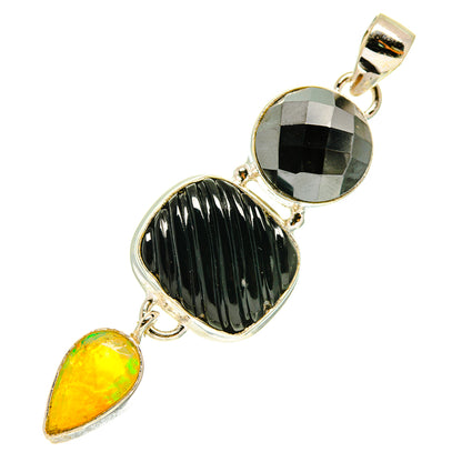 Black Onyx Pendants handcrafted by Ana Silver Co - PD760522