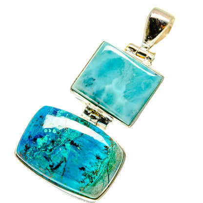 Chrysocolla Pendants handcrafted by Ana Silver Co - PD760525