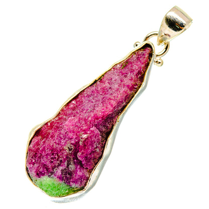 Ruby Zoisite Pendants handcrafted by Ana Silver Co - PD760532