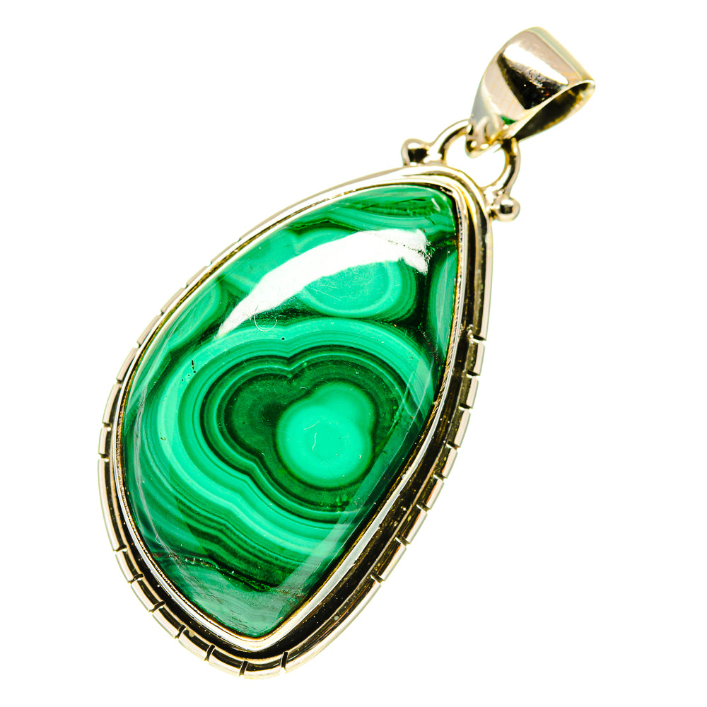 Malachite Pendants handcrafted by Ana Silver Co - PD760543