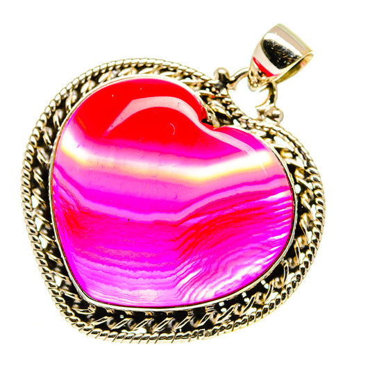 Pink Botswana Agate Pendants handcrafted by Ana Silver Co - PD760552