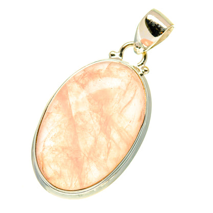 Rose Quartz Pendants handcrafted by Ana Silver Co - PD760557