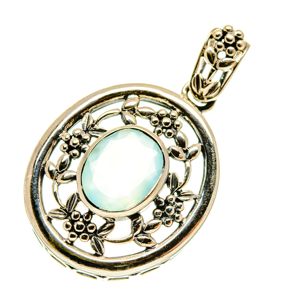 Aqua Chalcedony Pendants handcrafted by Ana Silver Co - PD760561
