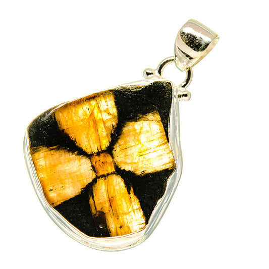 Chiastolite Pendants handcrafted by Ana Silver Co - PD760574
