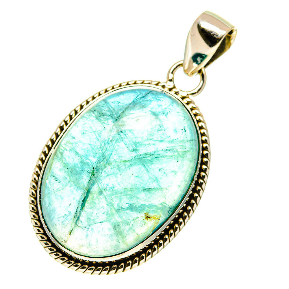 Blue Fluorite Pendants handcrafted by Ana Silver Co - PD760579