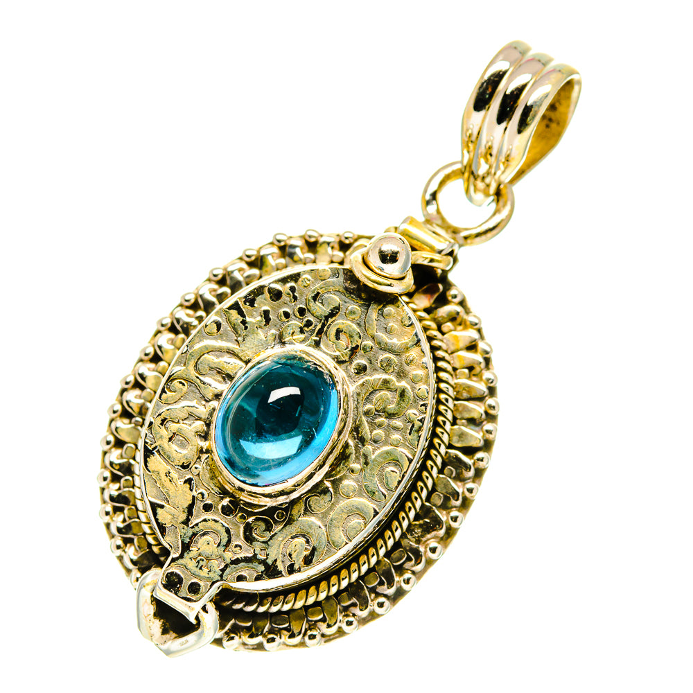 Blue Fluorite Pendants handcrafted by Ana Silver Co - PD760583
