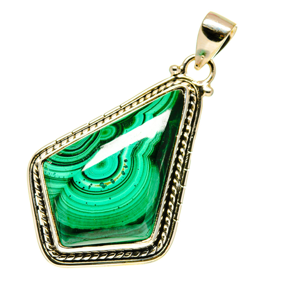 Malachite Pendants handcrafted by Ana Silver Co - PD760588