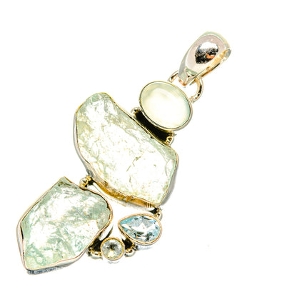 Aquamarine Pendants handcrafted by Ana Silver Co - PD7606