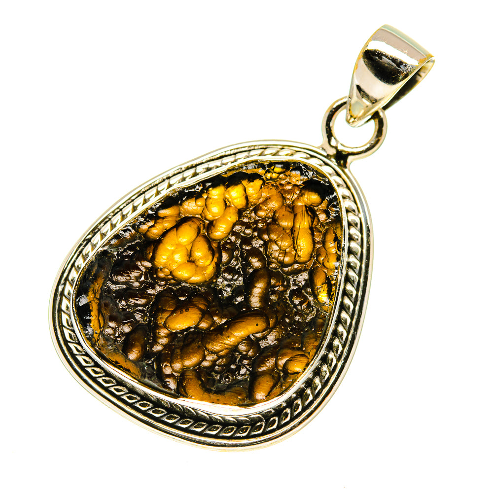 Tektite Pendants handcrafted by Ana Silver Co - PD760605