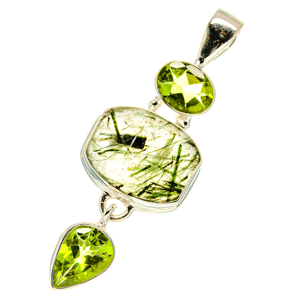 Tourmalinated Quartz Pendants handcrafted by Ana Silver Co - PD760611