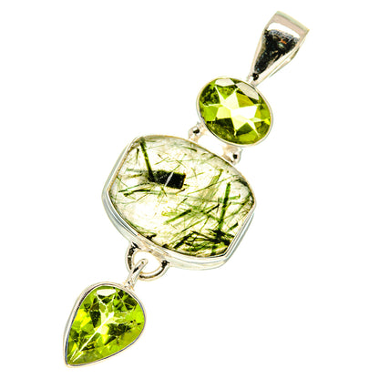 Tourmalinated Quartz Pendants handcrafted by Ana Silver Co - PD760611