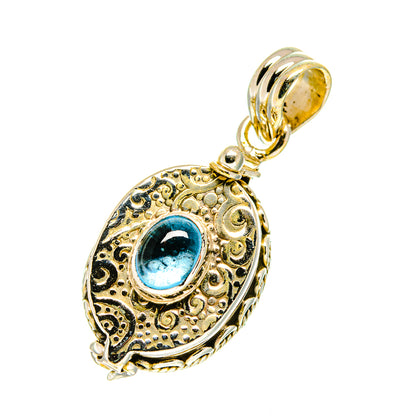 Blue Fluorite Pendants handcrafted by Ana Silver Co - PD760614