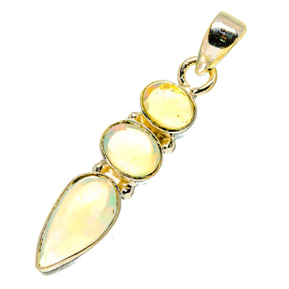 Ethiopian Opal Pendants handcrafted by Ana Silver Co - PD760616