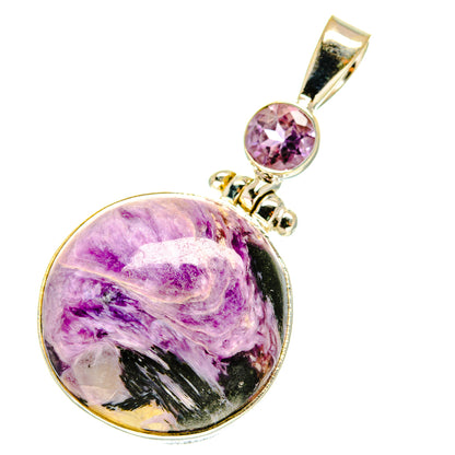 Charoite Pendants handcrafted by Ana Silver Co - PD760618