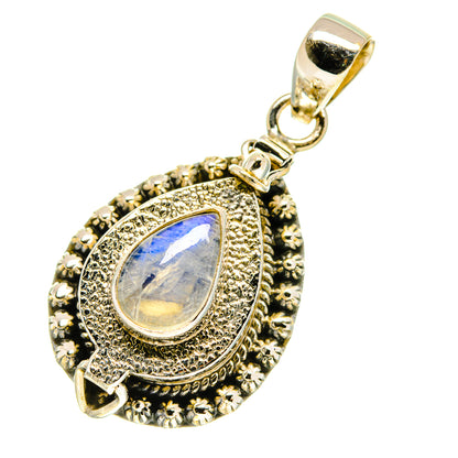 Rainbow Moonstone Pendants handcrafted by Ana Silver Co - PD760624