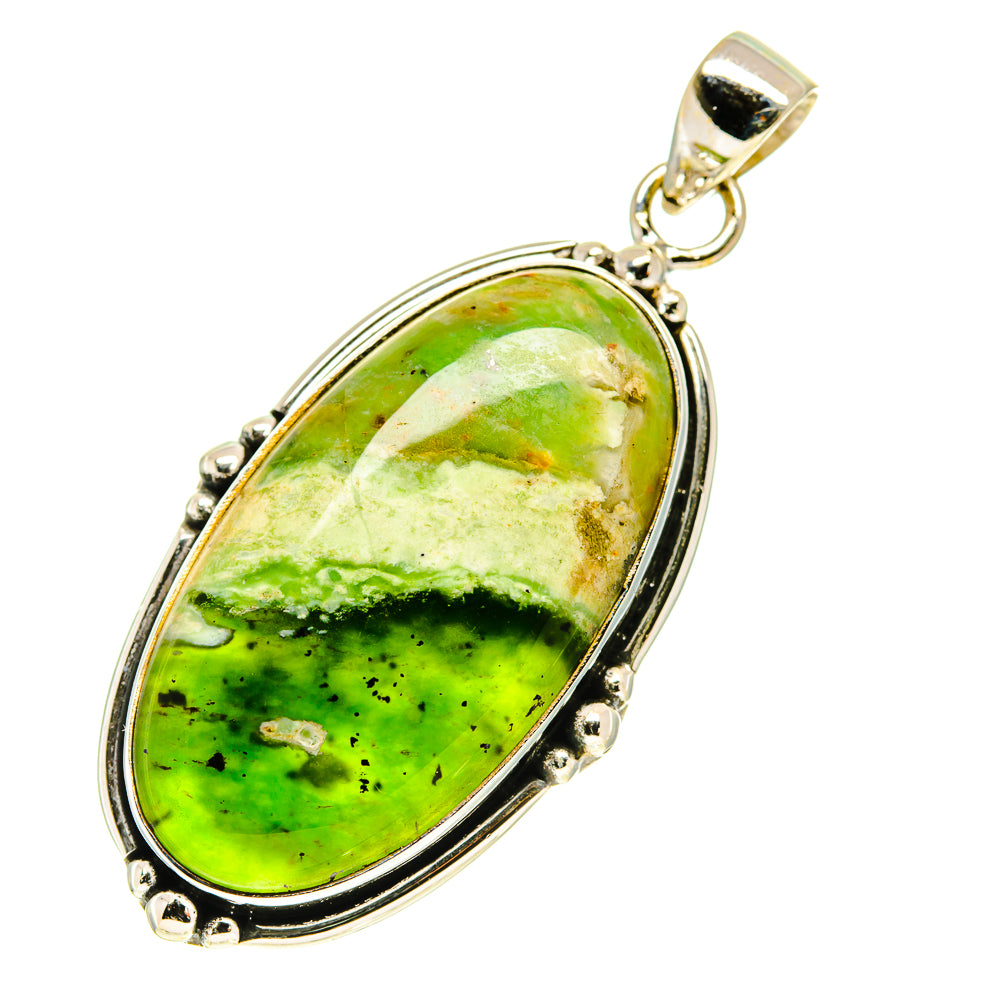 Australian Green Opal Pendants handcrafted by Ana Silver Co - PD760631