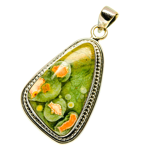 Rainforest Jasper Pendants handcrafted by Ana Silver Co - PD760636