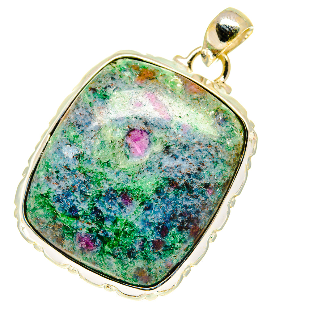 Ruby Fuchsite Pendants handcrafted by Ana Silver Co - PD760639