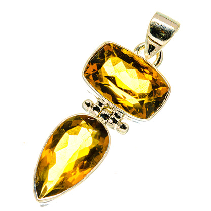 Mandarin Citrine Pendants handcrafted by Ana Silver Co - PD760644