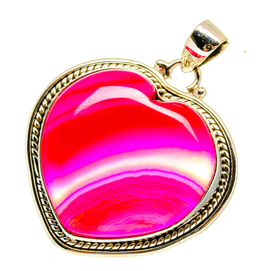 Pink Botswana Agate Pendants handcrafted by Ana Silver Co - PD760673