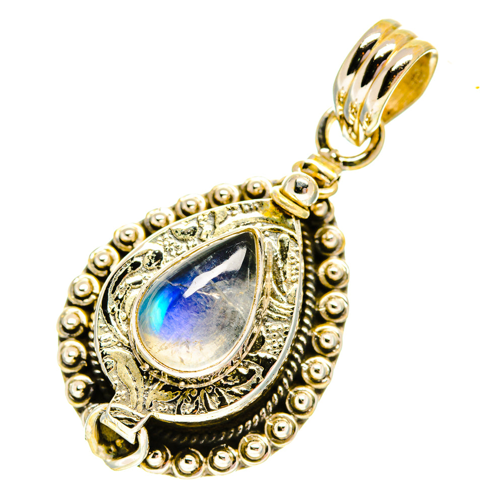 Rainbow Moonstone Pendants handcrafted by Ana Silver Co - PD760677