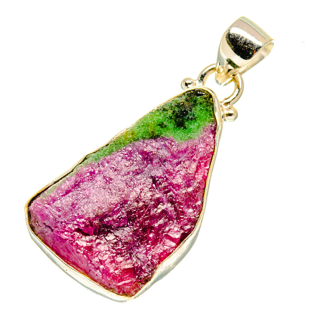 Ruby Zoisite Pendants handcrafted by Ana Silver Co - PD760681