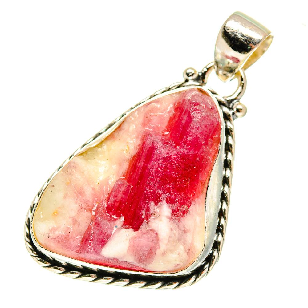 Pink Agate Pendants handcrafted by Ana Silver Co - PD760682
