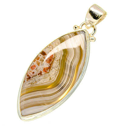 Laguna Lace Agate Pendants handcrafted by Ana Silver Co - PD760704