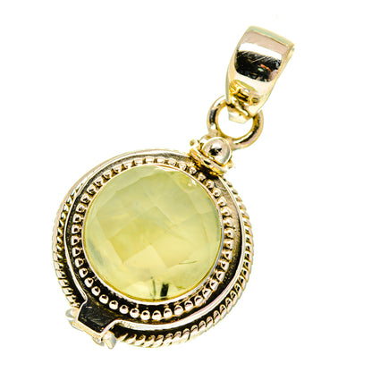Prehnite Pendants handcrafted by Ana Silver Co - PD760719