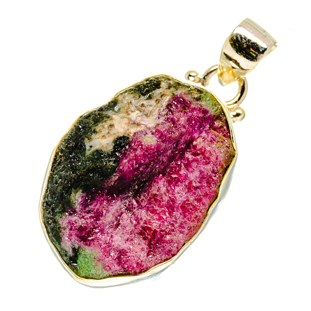 Ruby Zoisite Pendants handcrafted by Ana Silver Co - PD760728