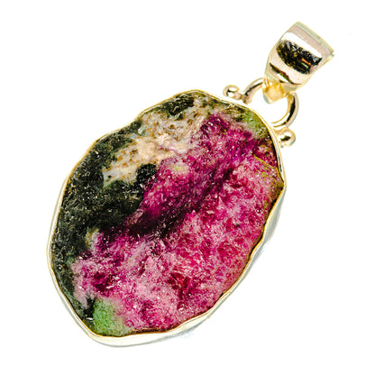 Ruby Zoisite Pendants handcrafted by Ana Silver Co - PD760728