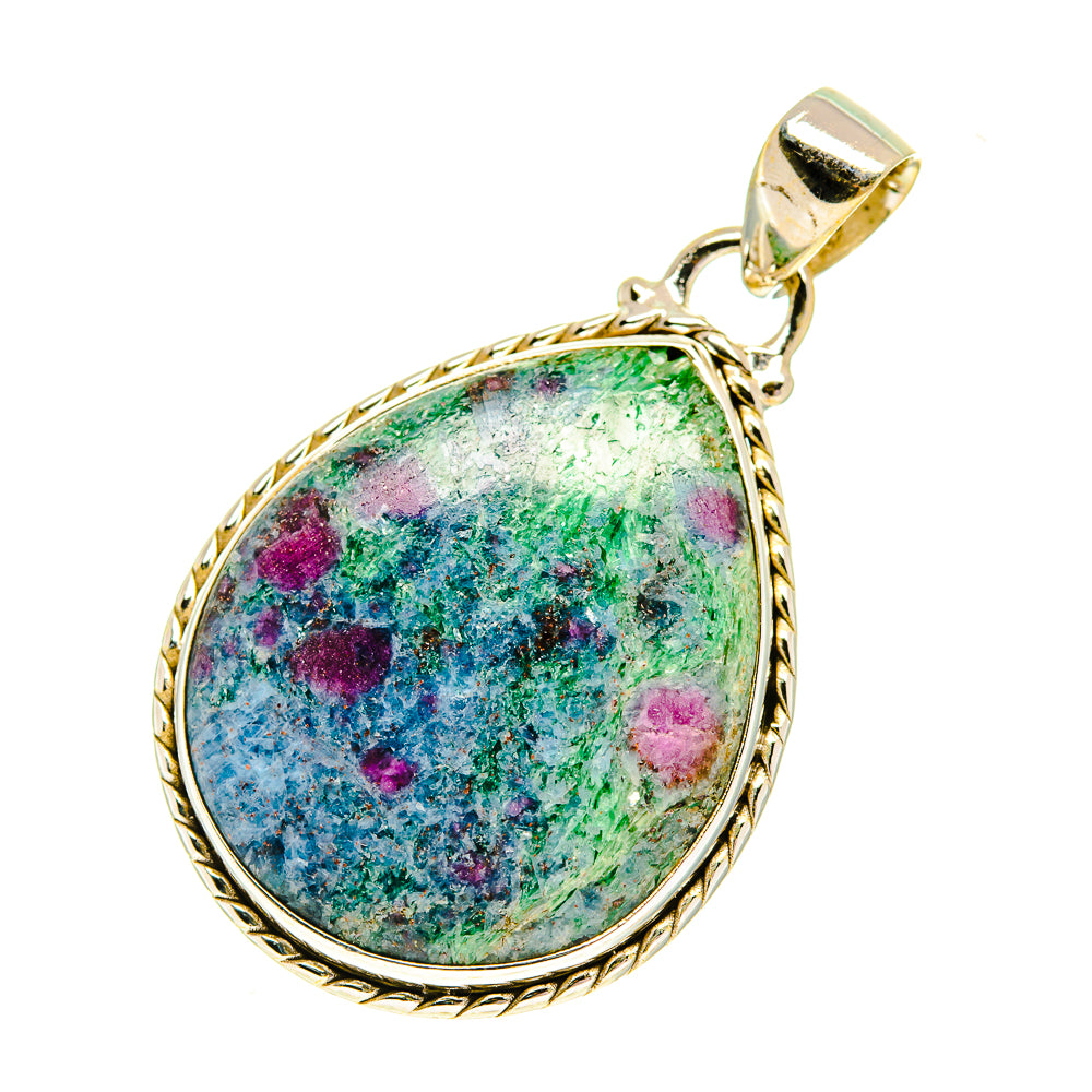 Ruby Fuchsite Pendants handcrafted by Ana Silver Co - PD760732