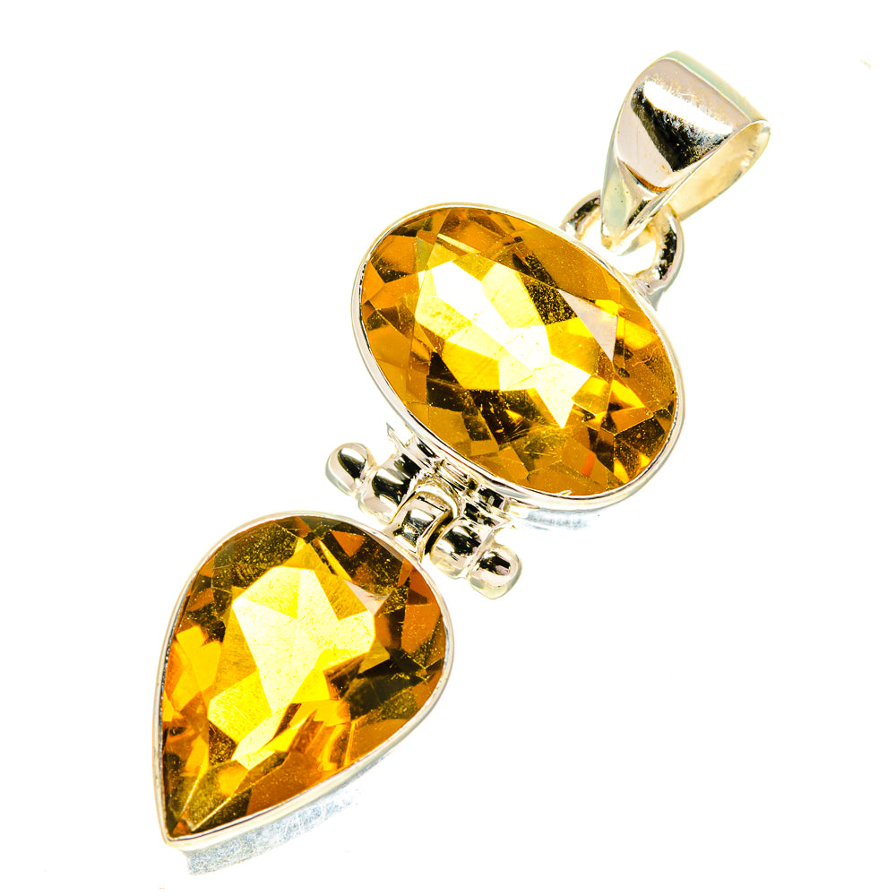 Mandarin Citrine Pendants handcrafted by Ana Silver Co - PD760733
