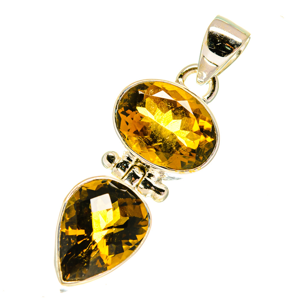 Mandarin Citrine Pendants handcrafted by Ana Silver Co - PD760743