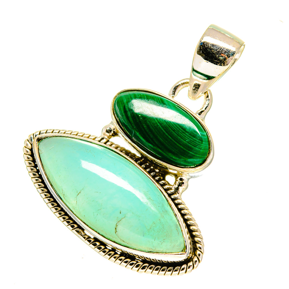 Peruvian Opal Pendants handcrafted by Ana Silver Co - PD760746