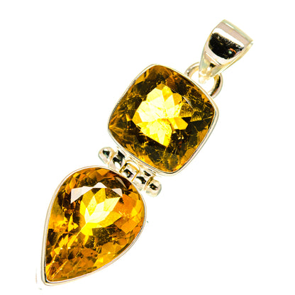 Mandarin Citrine Pendants handcrafted by Ana Silver Co - PD760751