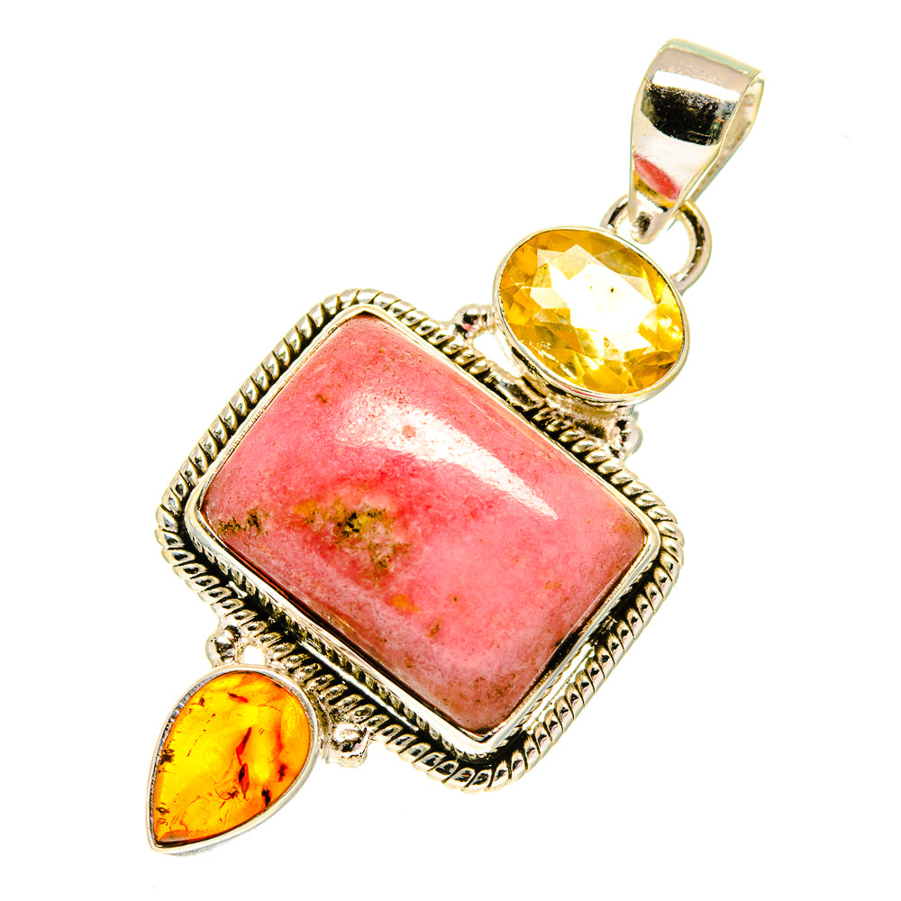 Rhodonite Pendants handcrafted by Ana Silver Co - PD760752