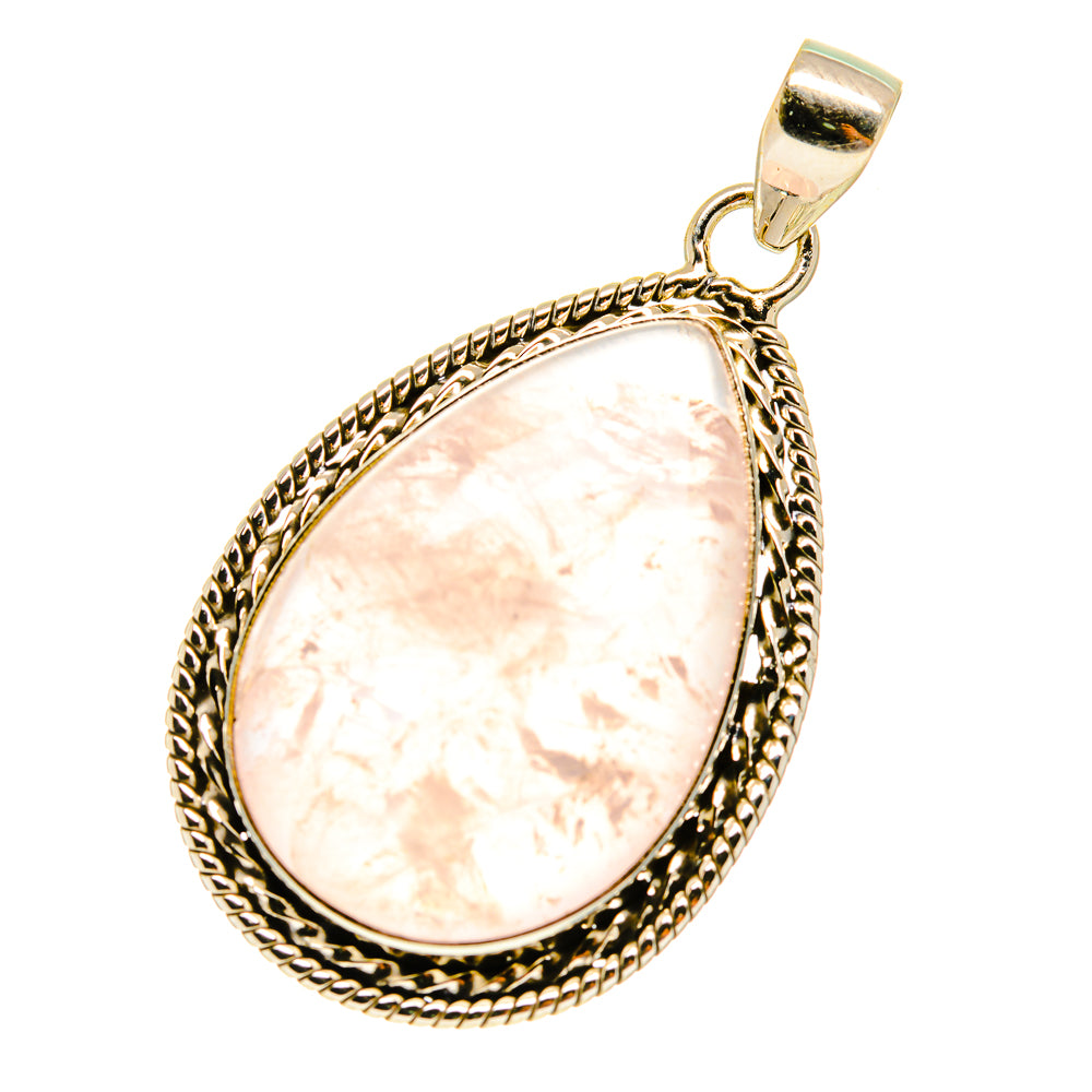 Rose Quartz Pendants handcrafted by Ana Silver Co - PD760763