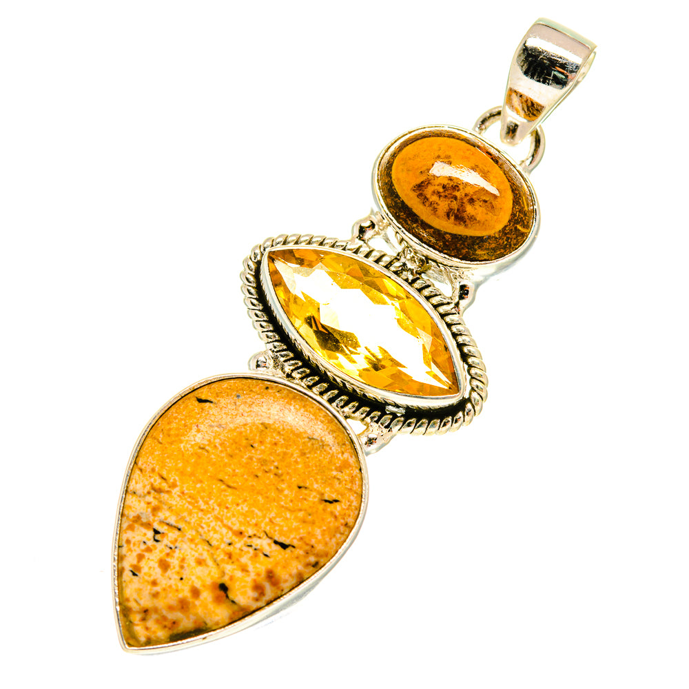 Ocean Jasper Pendants handcrafted by Ana Silver Co - PD760774
