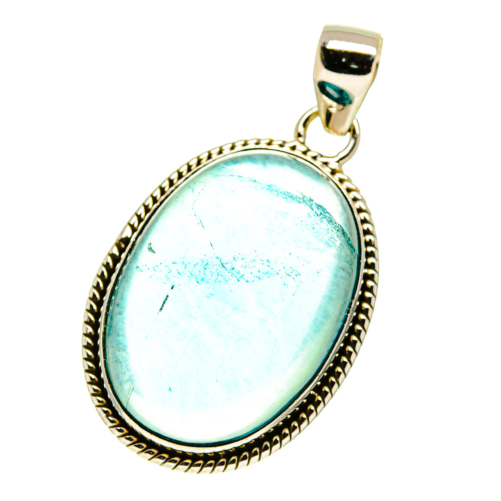 Blue Fluorite Pendants handcrafted by Ana Silver Co - PD760801