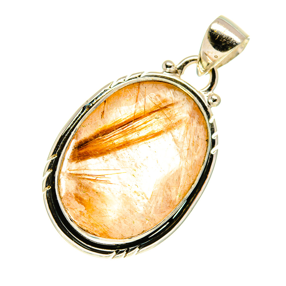 Rutilated Quartz Pendants handcrafted by Ana Silver Co - PD760809