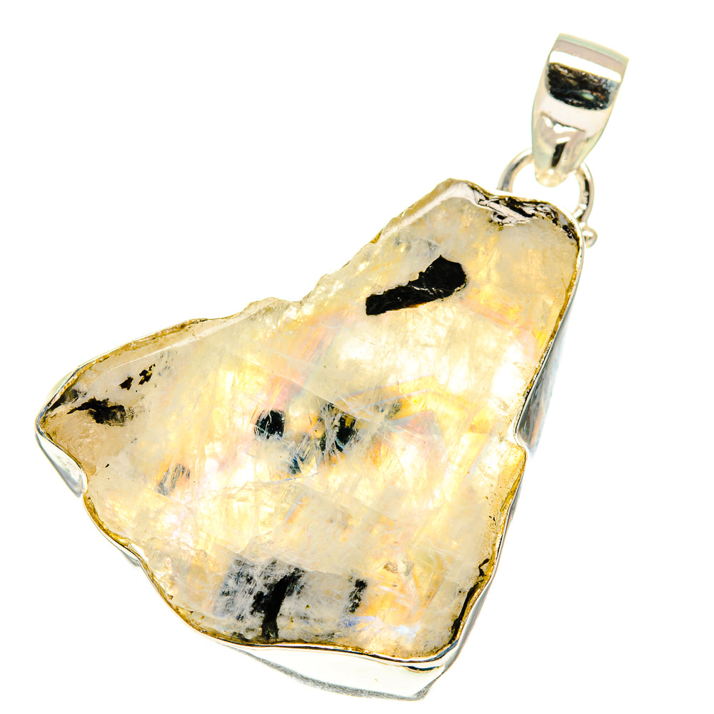 Rainbow Moonstone Pendants handcrafted by Ana Silver Co - PD760811
