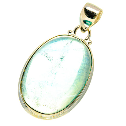 Blue Fluorite Pendants handcrafted by Ana Silver Co - PD760813 - Photo 2