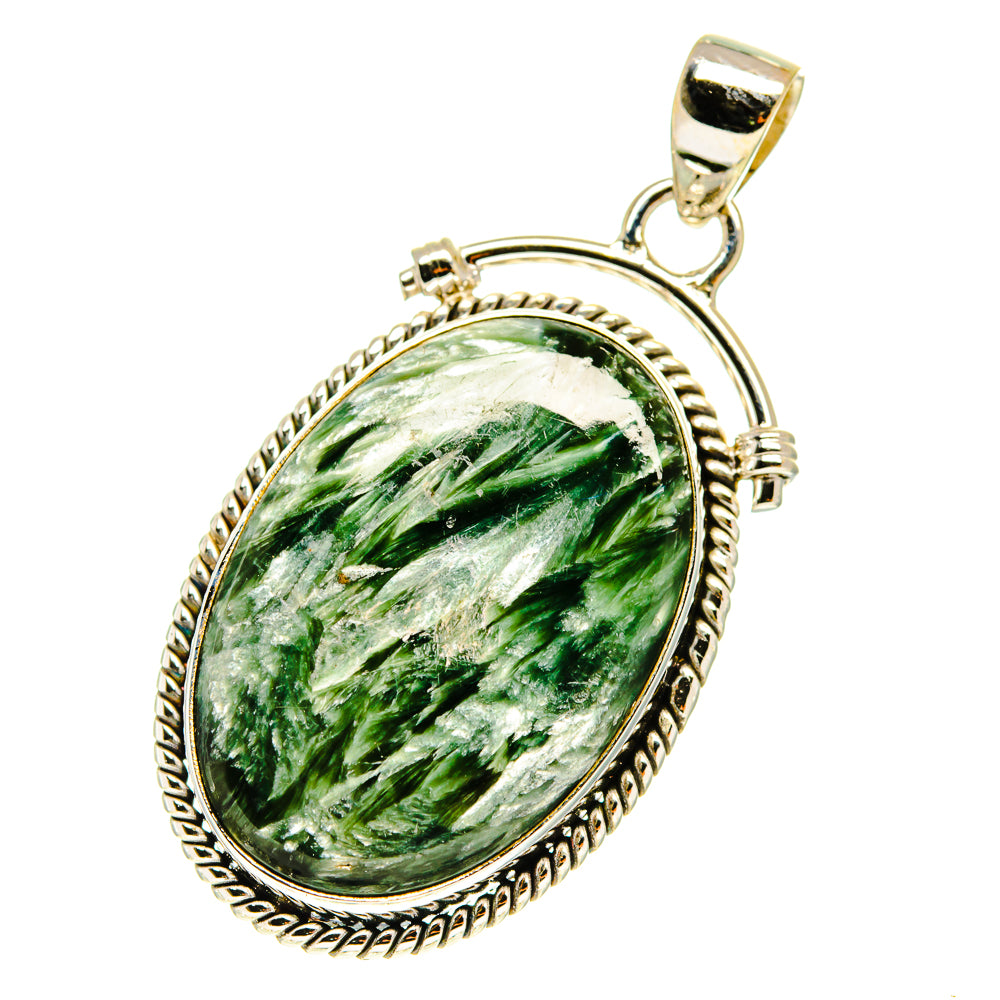 Seraphinite Pendants handcrafted by Ana Silver Co - PD760815
