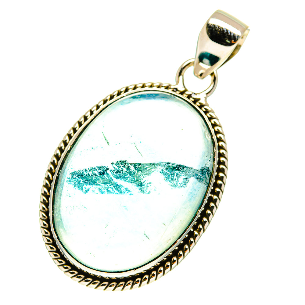Blue Fluorite Pendants handcrafted by Ana Silver Co - PD760824